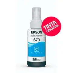 EPSON - Tinta 673 cyan Original para EcoTank L805 / L850 / L1800
