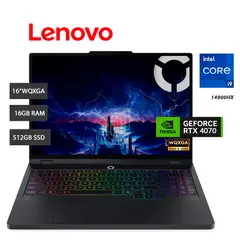LENOVO - Laptop Legion 5 16IRX9 Intel Core i9-14900HX, 16GB DDR5, NVIDIA RTX4070 8GB, SSD 512GB, 16" WQXGA, FreeDOS