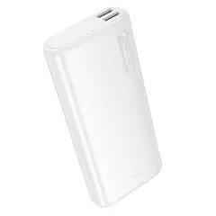 HOCO - Power Bank J158A 10000mAh Slim Suit Blanco Doble Entrada Carga Inteligente