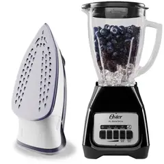 OSTER - Combo Licuadora BLSTKAGBPB + Plancha Liviana a Vapor