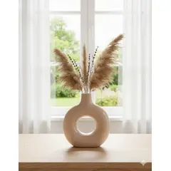 NACIONAL - Florero Círculo Zen - Cerámica Artesanal Peruana