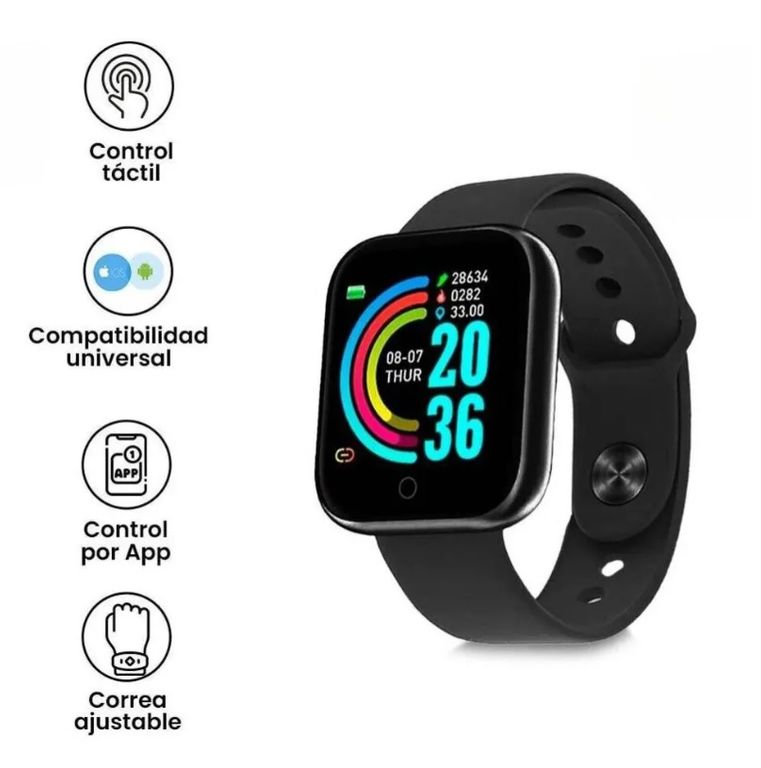 Smart Watch D20 Correa Deportiva Smartphone Celular Reloj