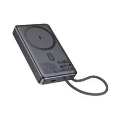 HOCO - Cargador Power Bank Q44 Magnético MagSafe 10000mAh Carga Inalámbrica iPhone Samsung