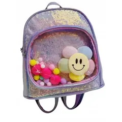 GENERICO - Mochila Kawaii Kids Girasol MORADO