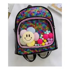 GENERICO - Mochila Kawaii Kids Girasol negro