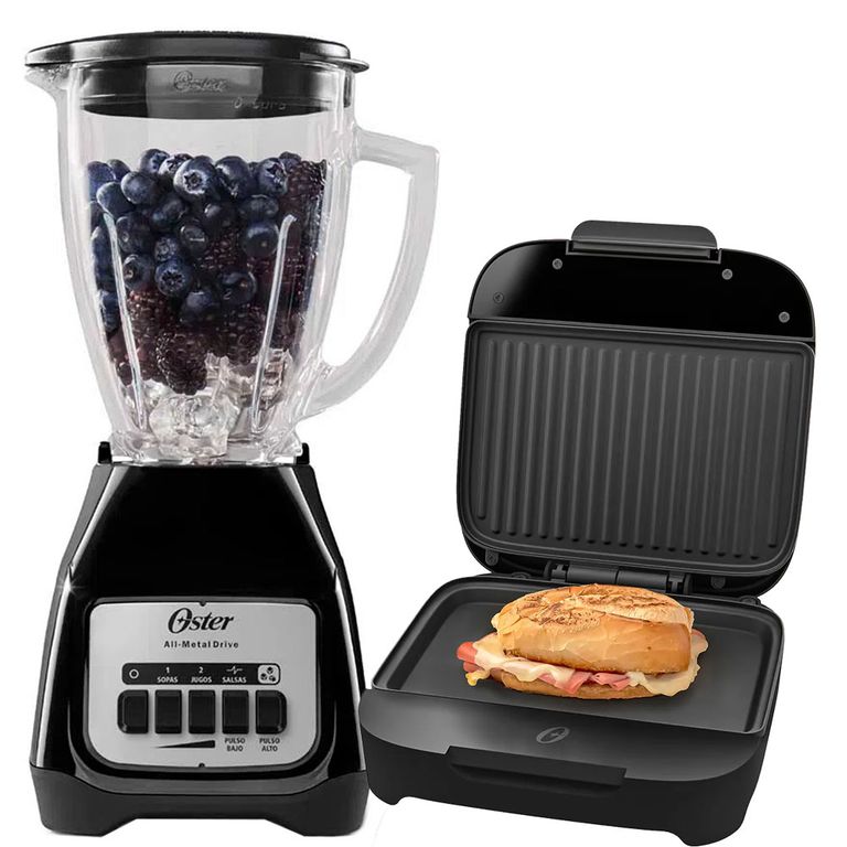 Combo Licuadora BLSTKAGBPB + Sandwichera Placas hondas CKSTSM400