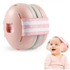 GENERICO - OREJERAS ANTIRUIDO PARA BEBÉS - ROSA