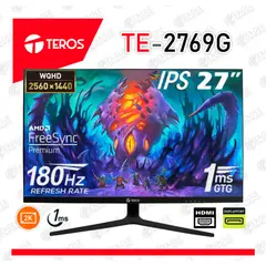 TEROS - Monitor Plano Gaming TE-2769G 27 QHD Fast IPS 180Hz
