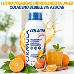 GENERICO - COLÁGENO HIDROLIZADO EN JALEA 1 LITRO - COLÁGENO BEBIBLE SIN AZÚCAR SABOR MANDARINA