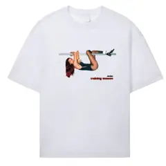 GENERICO - Polo Oversize Algodon Dua Lipa Blanco - Tallas XS hasta XL