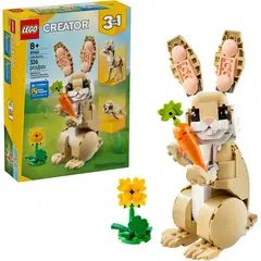 LEGO - - Creator 3 in 1 Cute Bunny Building Toy Set 31162