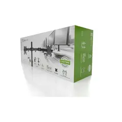 KLIPXTREME - Soporte para monitor de 2 brazos hasta 32"