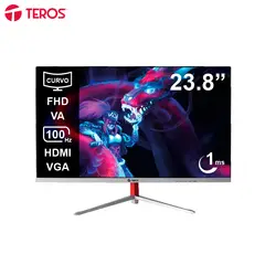TEROS - MONITOR CURVO TE-2402S 23.8 FHD VA 100Hz NEGRO
