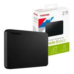 TOSHIBA - Disco duro externo Canvio Basics 2TB, USB 3.0 para Laptop y MacBook