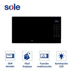SOLE - Horno Microondas 3 En 1 Multifunciones 21L 3120SOLHOM003