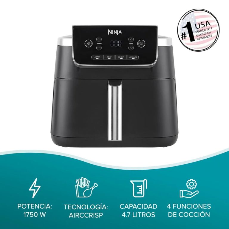 Freidora de Aire Pro 4 en 1 Digital 4.7L AF140EU