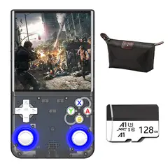 OVOTOUMI - Consola Portatil Retro Game R36S Ultra 128GB Negro y Estuche