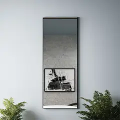 FMFURNITURE - Espejo Alto Forma Rectangular 105x40x2 Cm