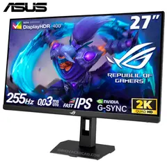 ASUS - Monitor ROG Strix XG27ACMES 27 Fast IPS QHD 255Hz OC 03ms G-Sync Pivot
