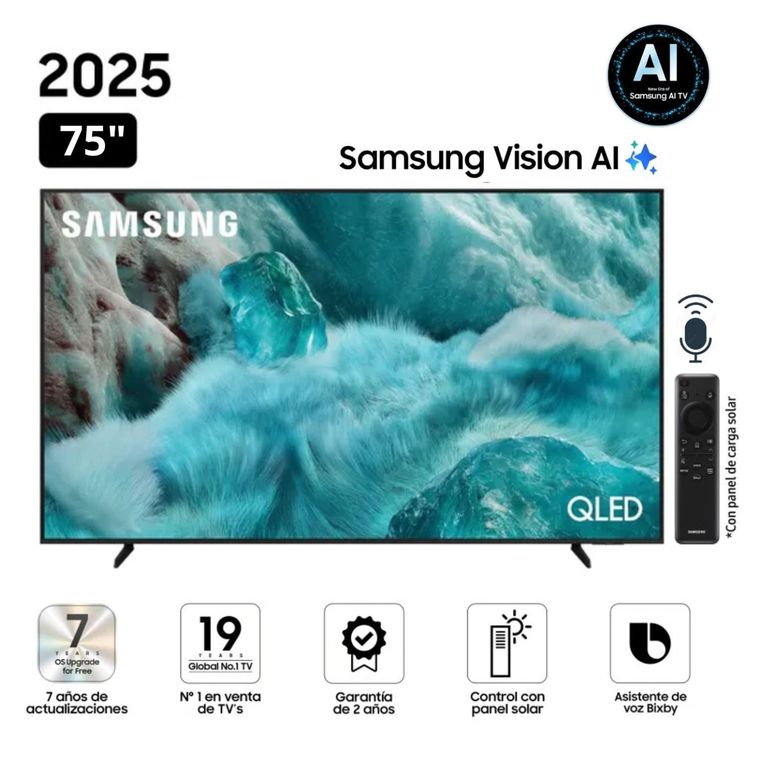Televisor QLED 75" Visión AI Smart TV QN75Q7FAAGXPE - Nuevo 2025