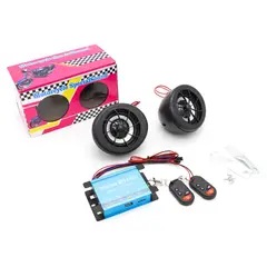 GENERICO - Alarma Estéreo Para Moto Con Parlante MP3 Bluetooth y USB