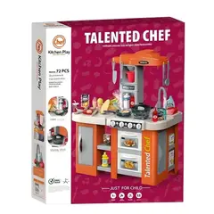 GENERICO - COCINITA DE JUGUETE "TALENTED CHEF" 72 PIEZAS