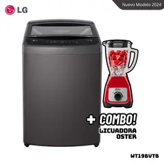 LG - LAVADORA TURBODRUM 19 KG CARGA SUPERIOR NEGRO CLARO - WT19BVTB + LICUADORA OSTER BLSTKAGRRD