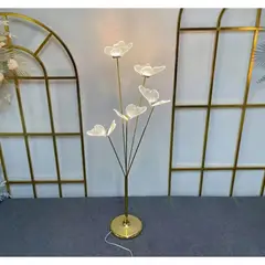 GENERICO - Lámpara De Pie LED Mariposas Acrílico Diseño Lujoso Moderno