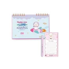 INGENIAL - Pack Llamibrilla: Calendario 2026 + notas magnéticas + resaltador