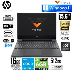 HP - VICTUS 15-FA2082 Core™ i5-13420H 512GB 16GB 15.6" WIN11 NVIDIA® RTX 4050 MICA SILVER