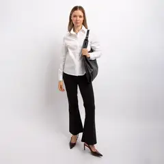 EVANIC - CAMISA ENTALLADA NUA MANGA LARGA