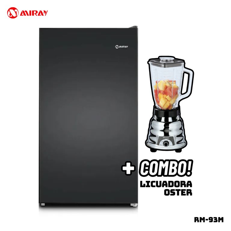 FRIGOBAR 93 L NEGRO - RM-94M + LICUADORA OSTER 250-22