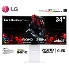 LG - MONITOR 34GX90SA-W 34 UltraGear Curvo OLED WQHD 240Hz 003ms