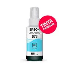 EPSON - Tinta 673 Light Cian Original para EcoTank L805 / L850 / L1800