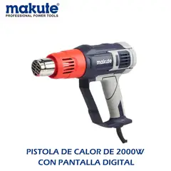 MAKUTE - PISTOLA DE CALOR DE 2000W PANTALLA DIGITAL