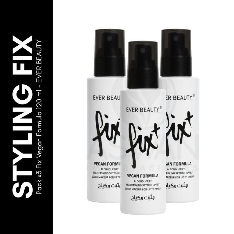 Pack x3 Fix Vegan Formula 120 ml - EVER BEAUTY