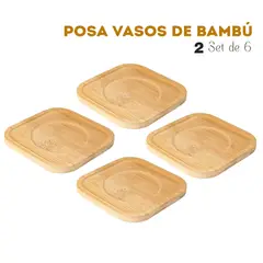 GENERICO - Porta Vasos Posa Vasos Set X12