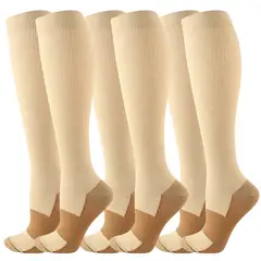 GENERICO - Medias De Compresión Hombre Mujer Medias Para Varices 20-30 mmHg - 3 Pares