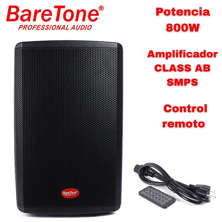 Parlante Activo MAX 15H Woofer de 15 pulgadas 800 Watts conexiones XLR