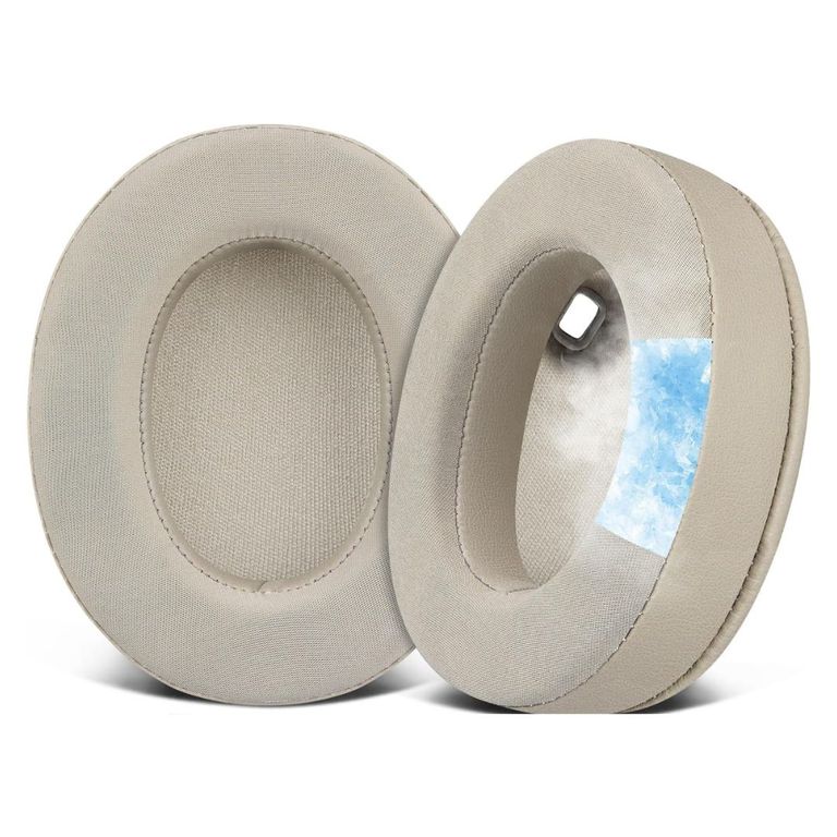Almohadillas para Audifonos Sony WH-1000XM4 Beige Gel Refrigerante