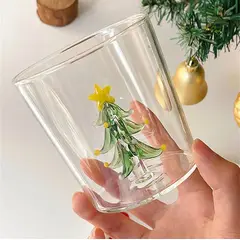 GENERICO - SET 6 VASOS 3D CON DISEÑO DE NAVIDAD