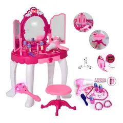 GENERICO - Juguete Interactivo Tocador Infantil con Espejo Mágico Musical Varita y Secador