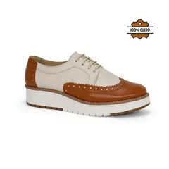 PAR&SS - Zapato Oxford De Cuero Mujer KA25Q4-YELY