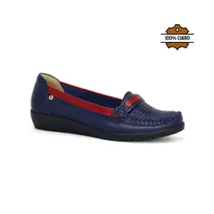 PAR&SS - Mocasines Casuales Mujer De Cuero KA25Q4-DRUCILA
