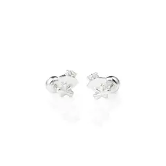 BALIQ - Aretes de Bolita Niña Plata 925