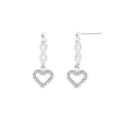 BALIQ - Aretes Corazon Infinit Plata 925
