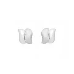 BALIQ - Aretes de Plata 925 Vague Arenado