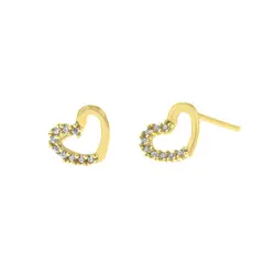 BALIQ - Aretes Corazon Goldensilver