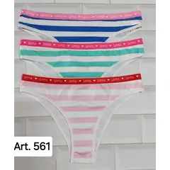 GENERICO - TRUZA EN MICROFIBRA A RAYAS CON ELASTICO PACK X 3