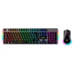 ANTRYX - KIT WIRELESS TECLADO MECANICO + MOUSE GC-4500 TRIX RED SWITCH